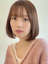 ステアケース 武蔵小杉店(stair:case)&nbsp;内巻きボブナチュラルボブシースルーバングショコラベージュ