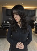 黒髪カタログ/クラゲヘアー/オリーブグレー/一宮/レイヤーカット