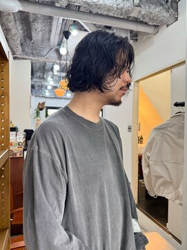 パープル 自由が丘(purple) フェザーパーマ／ハンサム波巻きパーマ/韓国マッシュ/自由が丘