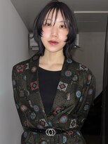 ヨハク 大阪梅田中崎町(yohaku)&nbsp;【misaki】ボブウルフ×ラベンダーグレー