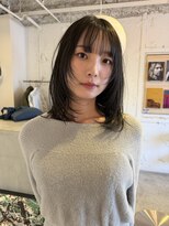 ルーム(Loom.)&nbsp;オリーブベージュ 顔周りレイヤー ザクザクレイヤー
