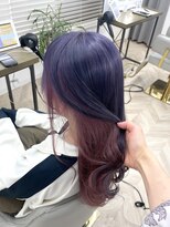 ケイバイミシェリー(kei by misherry) ラベンダーグレージュ×ピンクインナーカラー