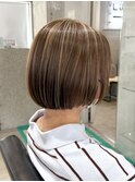 ベージュハイライト/船橋/くすみベージュ/細めハイライト