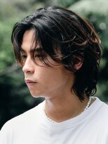 バイフィフス 原宿/表参道(by fifth)&nbsp;緩め波巻きスパイラルパーマシャドウパーマメンズセンターパート