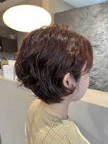オクユキ(OKUYUKI)&nbsp;ポピーブラウン×ショートパーマ