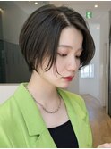 切りっぱなしボブ髪質改善ボブパーマショートボブボブレイヤー