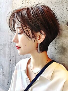 ルーファス 恵比寿 渋谷(Ruufus) 【50代60代】大人ショート／面長◎／白髪ぼかし／髪質改善