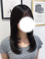 レンテ 千葉(LENTE)&nbsp;重く見えない暗髪×顔周りレイヤースタイル