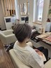 《癒しメニュー》カウンセリングカット×グレイカラー＋頭浸浴￥￥11000