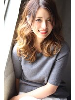 ロゼ 茨木(Rose)&nbsp;【Rose】ランダムカール×グラデーション×セミディ☆