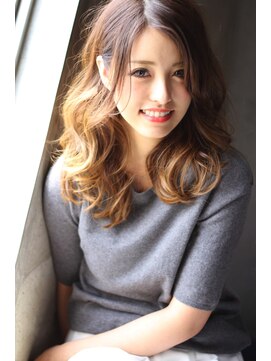 ロゼ 茨木(Rose) 【Rose】ランダムカール×グラデーション×セミディ☆