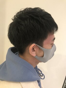 ジップ 緑店(zip) メンズ無造作ショート×３０代カジュアル