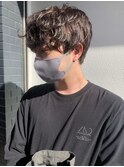 【長谷川愛】オリーブベージュネオウルフマッシュ前下がり