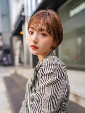 ギークス(GEEKS) 【GEEKS 渋谷】こなれヘア/ショートボブ/マロンベージュ/透明感