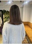 ナチュラルカラーのバレイヤージュ！_contrast natural brown_