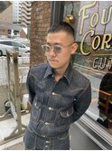 スキンフェードツーブロック刈り上げジェットモヒカンマンバン