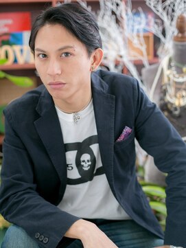 カバーヘア イヴ 戸頭店(COVER HAIR EVE) ウェットヘア＆七三分け刈り上げショートc5戸頭20代30代40代
