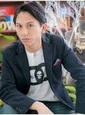 ウェットヘア&七三分け刈り上げショートc5戸頭20代30代40代