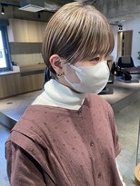 リブロ(liblo)&nbsp;【マッシュショート×くすみベージュ】