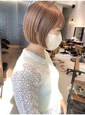 まろやかベージュ　ぷつっとボブ　ブリーチ　haruhi 【浦和】