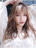 大人かわいいロングヘア_大人ガーリーチョコレート_28562