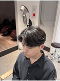 韓国風センターパート×ニュアンスパーマ