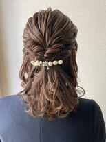 オウルヘアー(Owl hair)&nbsp;ハーフアップ/ミディアムヘア/結婚式アレンジ