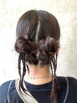 スタイル 横浜(STYLE)&nbsp;横浜／ヘアセット／ハーフツイン／編み下ろし