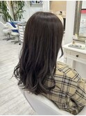 ラベンダーベージュ×セミロング