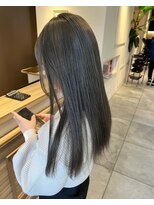 ヘアースタジオ エフ(Hair studio f) オリーブグレージュ/ブリーチなしダブルカラー