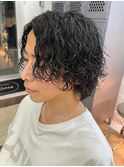 波巻きパーマ