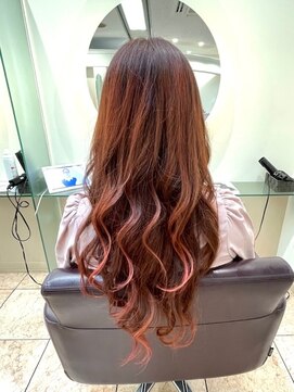 松本平太郎美容室 銀座パートフォー(PART４) ピンクバレイヤージュ/20代30代40代50代60代