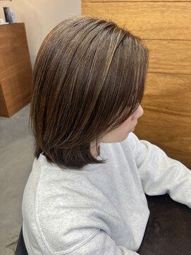 デイバイヘアーポケット(Day.by hair pocket) ミディアムレイヤー×ハイライト