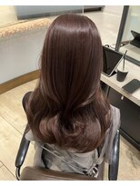 Mako / ピンクブラウン 暖色 ブリーチなし 似合わせ