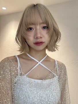 サイン 渋谷(SIGN) 10代/20代/タッセルボブ/透明感カラー