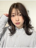 ナチュラル×外ハネゆる巻き