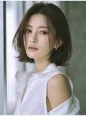 ☆ホワイトグレージュミニウルフデジタルパーマチェリーブラウン