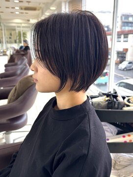 ハピネス 西大寺店(Happiness) 【20代・30代奈良】まとまり艶ショートボブ/髪質／うるは