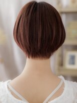 カバーヘア ブリス 大宮西口(COVER HAIR bliss)&nbsp;■シースルーバングマロンベージュ丸みショート712大宮20代30代