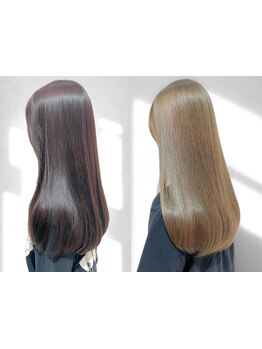 「自分の髪が好きになる」髪質改善縮毛矯正でまっすぐ過ぎない柔らかい質感のストレートヘアが叶う◎本川越