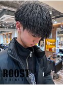 MEN’S HAIR/波巻ツイストスパイラル/フェザーパーマ/眉毛/渋谷