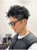 大人のアップバングベリーショート
