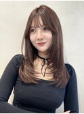 韓国レイヤーブラウングレージュ