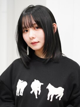 アルバム 池袋(ALBUM) 前髪顔周りレイヤーミディアムイメチェン_F31485