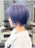 宇都宮ショートボブショートカット白髪ぼかしハイライト白髪染め