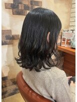 ヘアメイク フレンシア(hair make flencia) 艶髪グレージュの外ハネボブ【251スタイル】