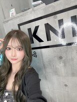 シックス バイ インク 渋谷(SIX by INK.)&nbsp;ダークブルー/デジタルパーマ/ワンホンレイヤー[渋谷]