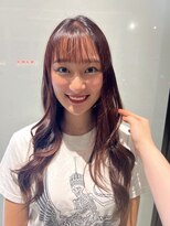 モザミグランディール(MOZAMI Grandir)&nbsp;艶感たっぷり暖色系で魅せる韓国風ロングヘアスタイル