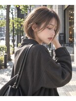 シヨン(ciyon.)&nbsp;大人ショートボブ/丸みショート/顔まわりカット/透明感ブラウン