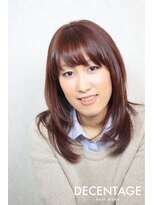 ディセンタージュ ヘアーメイク(DECENTAGE hair make)&nbsp;シンプルセミディ